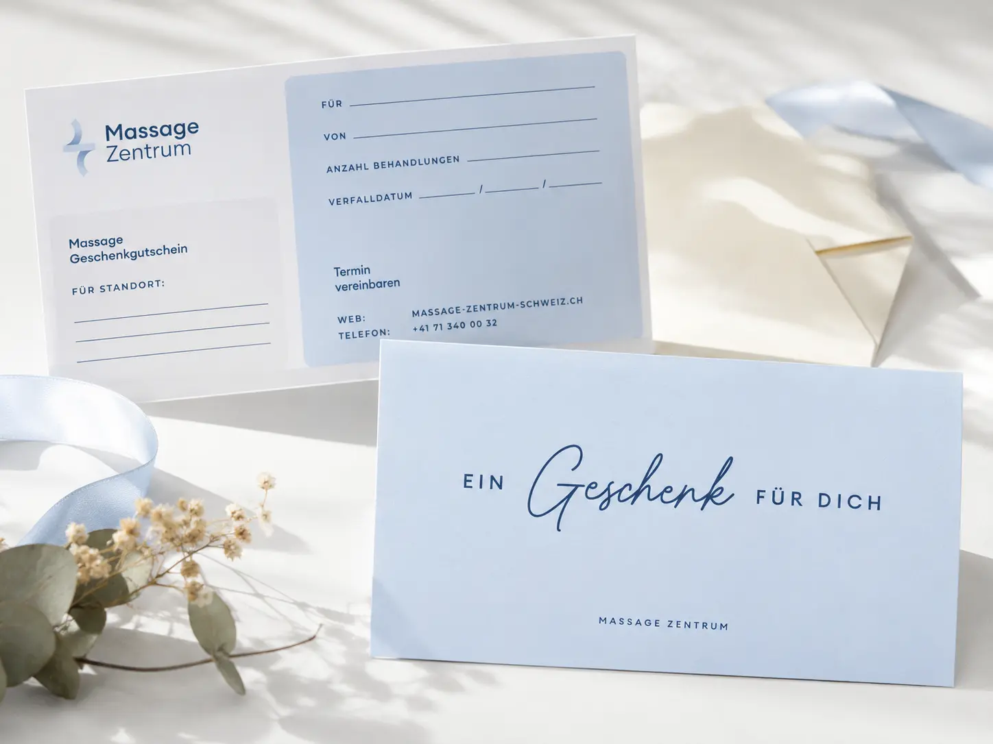 Massage-Gutschein für eine Behandlung im Massage Zentrum Obfelden